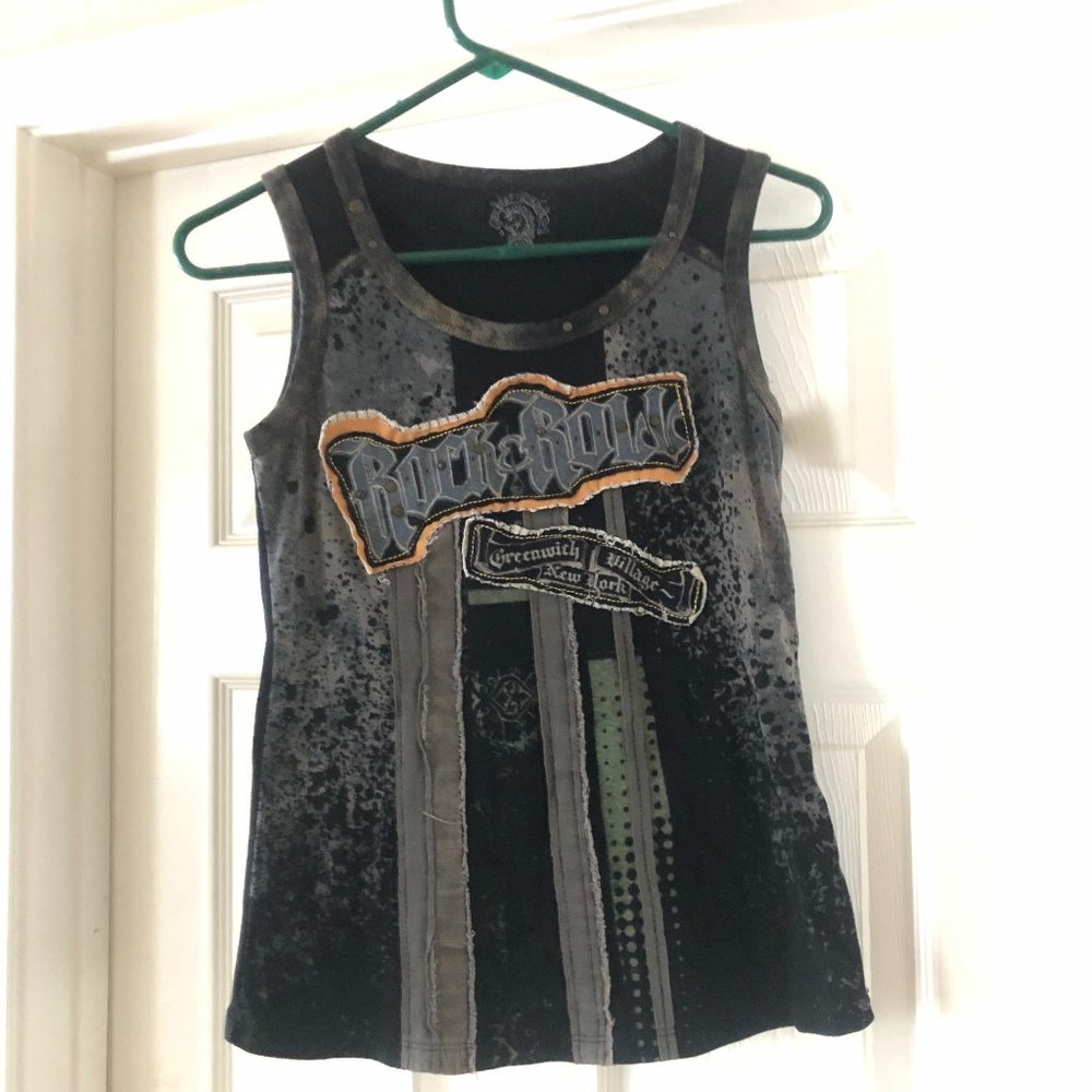 Skinny Minnie Rock & Roll Sleeveless Studded Top